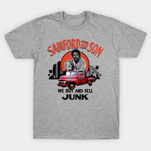 Sanford and Son Father and Son Duo T-Shirt by Alema Art